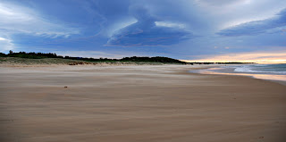 Wind swept and stormy sky