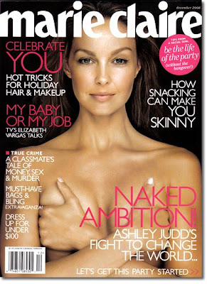 Ashley Judd topless on Magazine cover