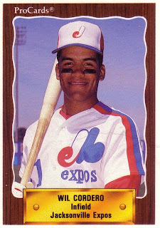 Wilfredo Cordero 1990 Jacksonville Expos card