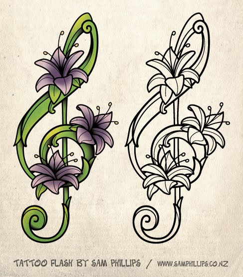 I designed this musical note tattoo for a tattoo flash set I'm working on.