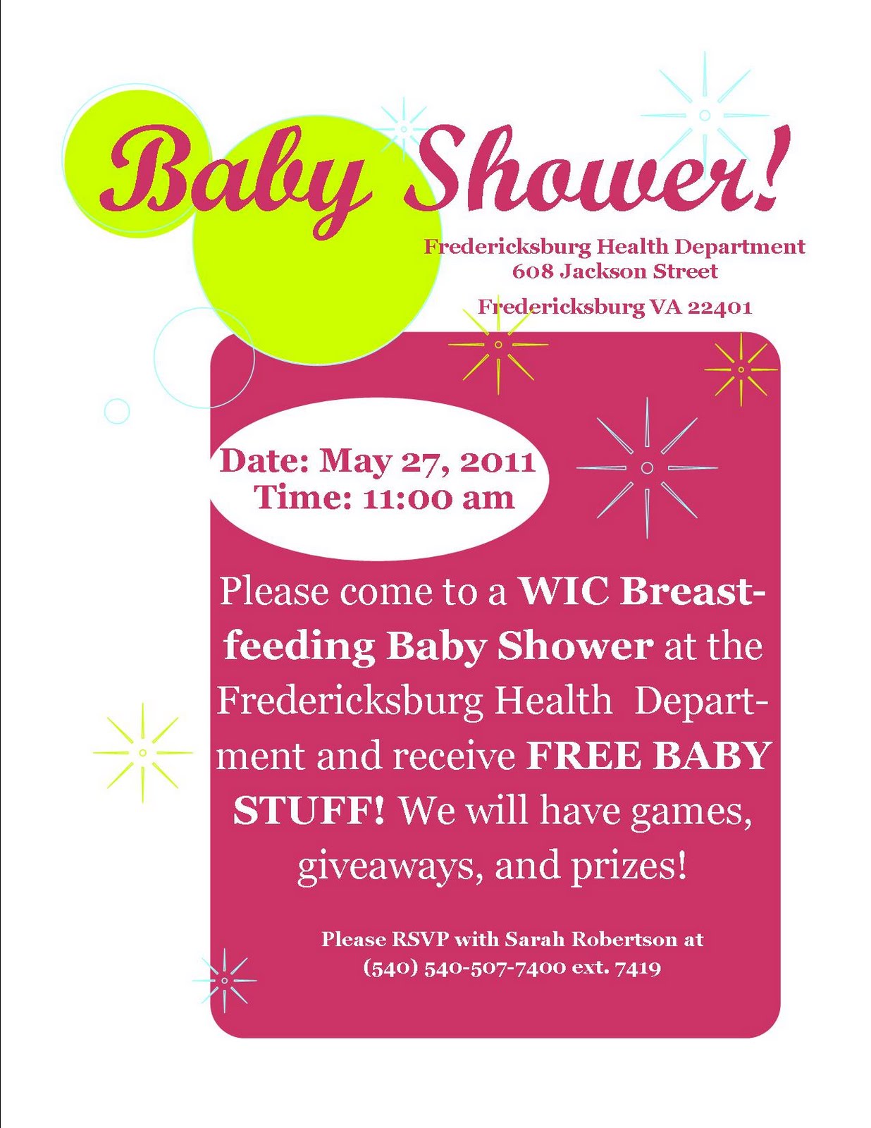 Rappahannock WIC Program: Baby Shower Time!