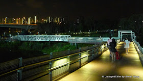 Sengkang Riverside Park at night