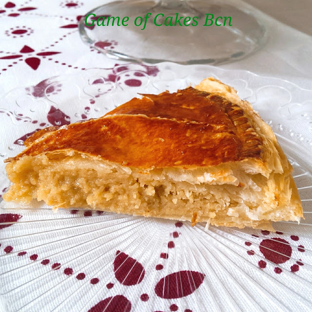 galette des rois ligera con crema de almendras y manzana