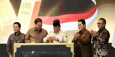 Prabowo Resmikan Bank Emas Pertama di Indonesia, Bullion Bank