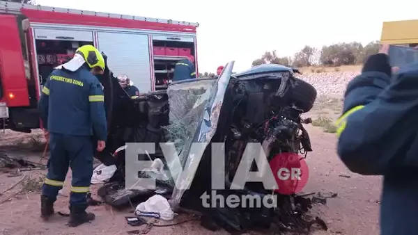 Τραγωδία στην Εύβοια: Αυτοκίνητο έπεσε από γέφυρα – Ένας νεκρός και ένας τραυματίας