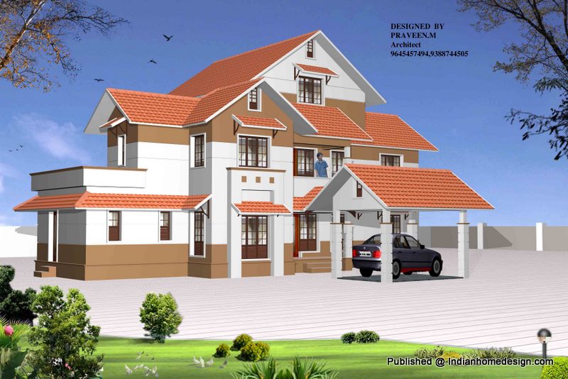 house plans kerala model. kerala home design 3D View