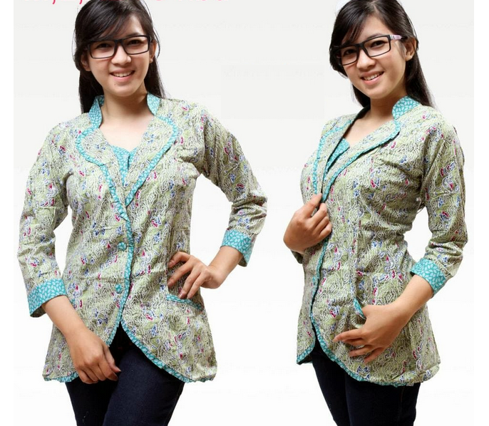  Model  Baju  Kerja Batik  Danar  Hadi  Dari Solo