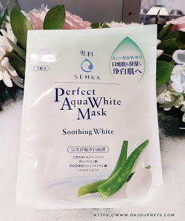 Review Senka Perfect Aqua White Mask Soothing White