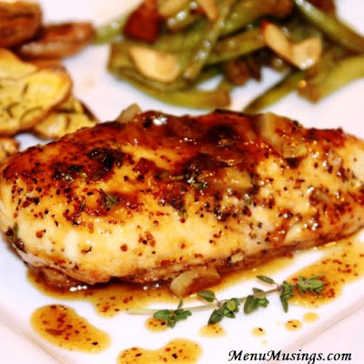 Maple Mustard Glazed Chicken Chicken_menumusings.com