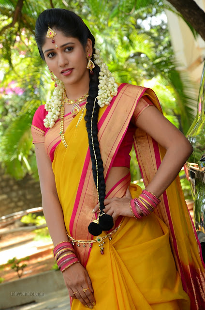 chandini chowdary in saree