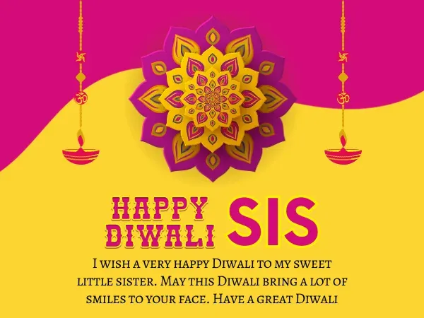 Happy Diwali 2023 Wishes for Sis