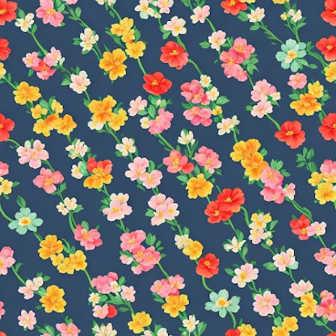Seamless Flower Pattern, Printable Pattern, Digital Printing Art