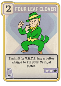 four leaf clover perk card