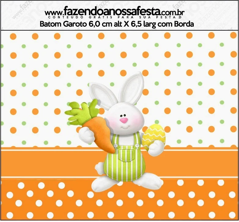 Free Printable Candy Bar Labels for a Easter in Orange. 