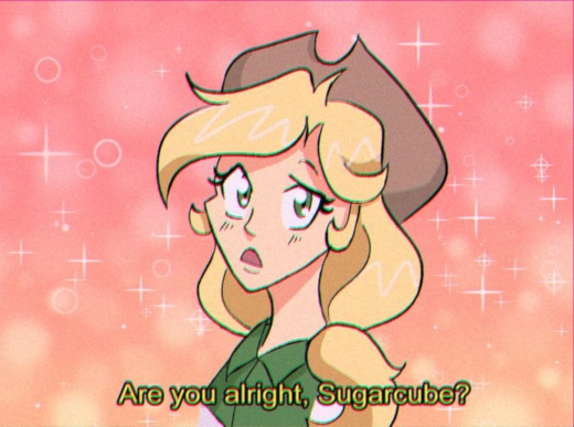 Applejack 90’s anime aesthetic