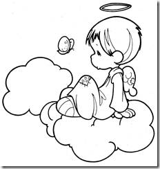 Angels Precious Moments coloring pages