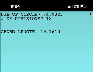 chord length for GrafNCalc83