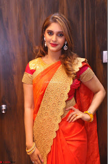 Surabhi looks stunning in Saree at Nakshatra Fashion Store Launch at Suchitra X Road 03.JPG
