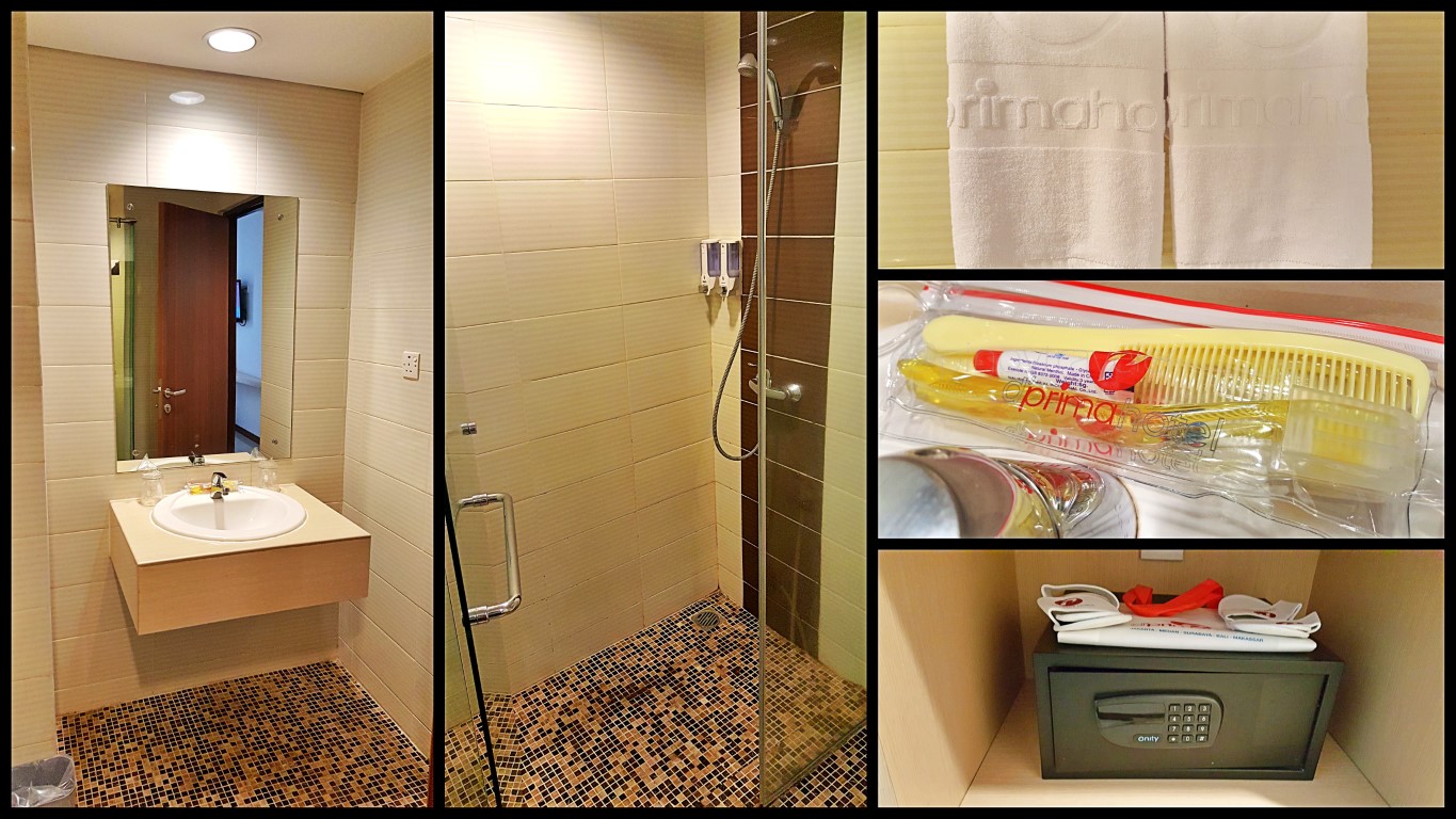 bath amenities at d'prima hotel room