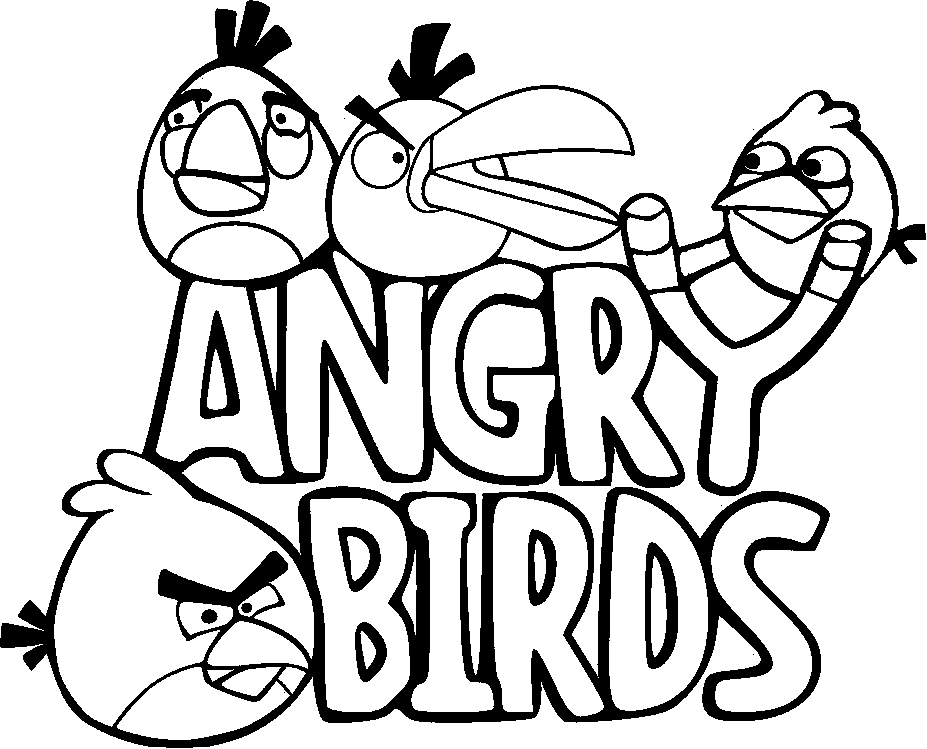 Angry Bird Coloring Page 2