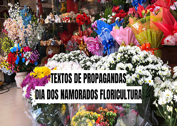 5 textos comerciais Dia dos Namorados floricultura