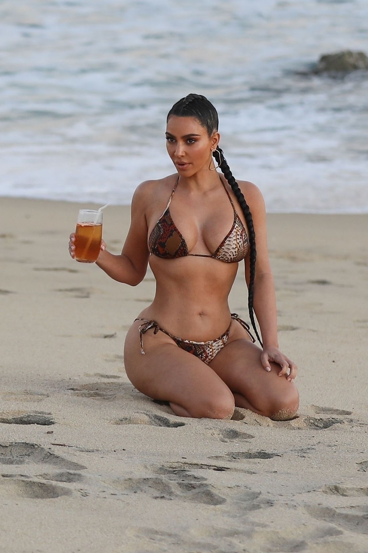 Kim Kardashian Poses in a Sexy Bikini