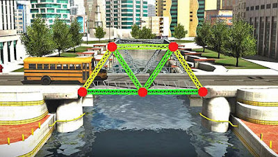 Bridge construction simulator