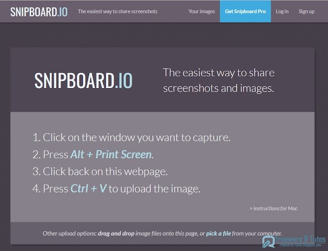 Snipboard.io : le moyen le plus simple pour partager des captures d'écran