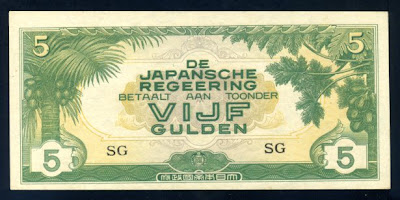 teman semua bahwa diantara seri De Japansche Regeering terdapat satu lembar uang yang memi 20. Half Gulden