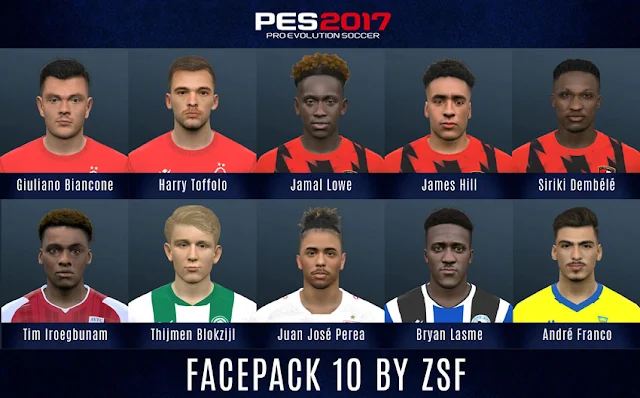 Facepack 10 2022 For PES 2017