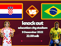 Streaming piala dunia Qatar 2022 gratis. Kroasia vs Brazil. Perebutan tiket menuju semifinal 