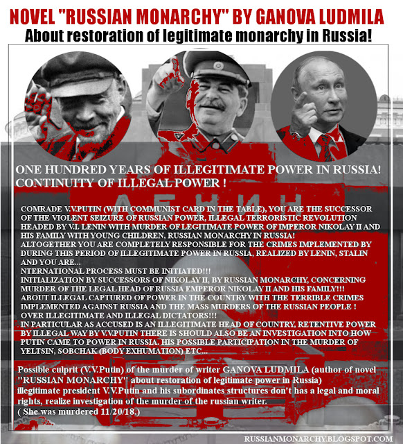 Lenin Stalin Putin Illegitimate political power in Russia - ArtCollage
