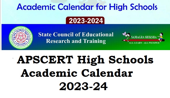 APSCERT High Schools Academic Calendar 2023-24