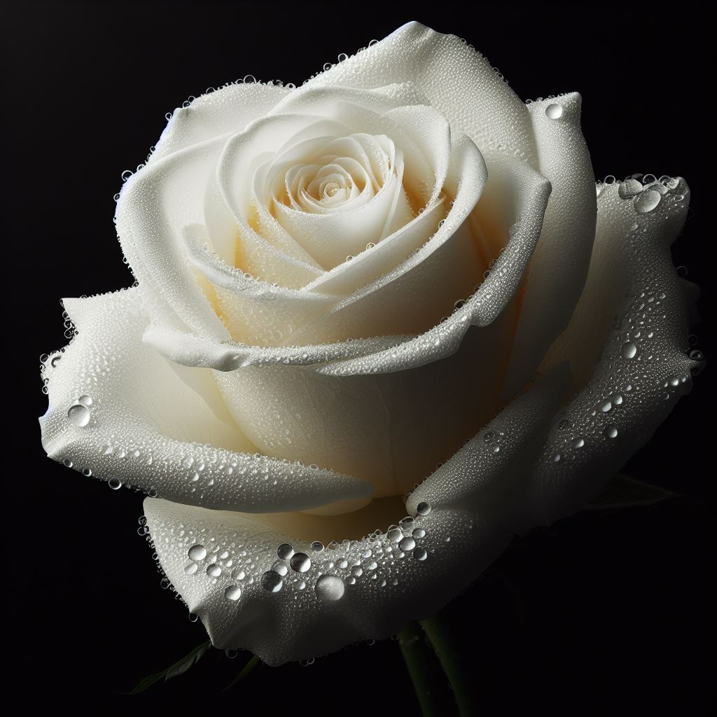 صورة وردة بيضاء للبروفايل فخمة