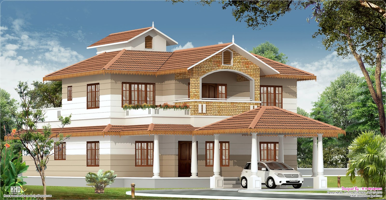 2700 sq feet Kerala  home  with interior designs House  