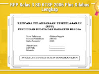 RPP Kelas 3 SD KTSP 2006 Plus Silabus Lengkap