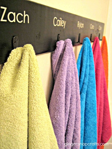 bath towel hooks