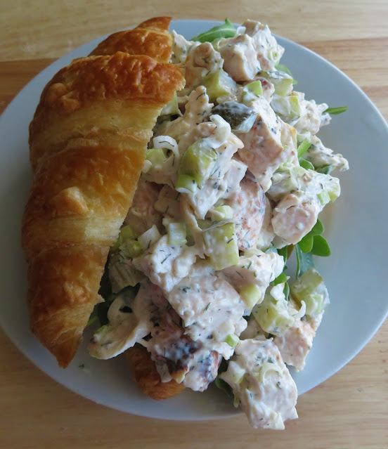 Dill Pickle Chicken Salad Croissants