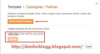 Cara Mengganti Template Hasil Download untuk Blogspot