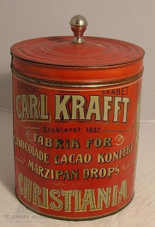 Krafft sjokolade Foto: Telemark museum