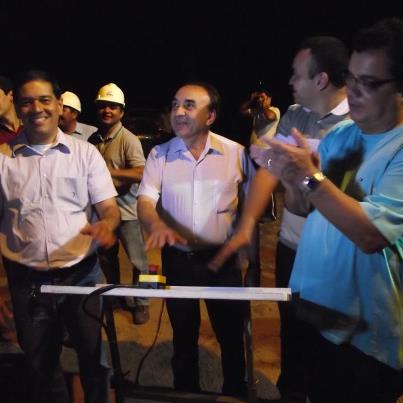 Diretores do Sinrural participam de inauguração da iluminação da BR-010