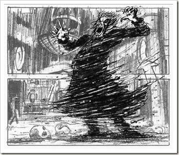 haunted house storyboard art