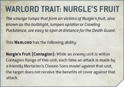 warlord traits Death Guard