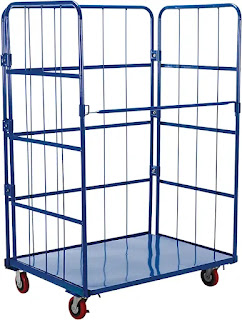 Vestil ROL Steel Wire Cage Cart