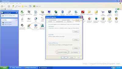 Environment Variable in Windows XP