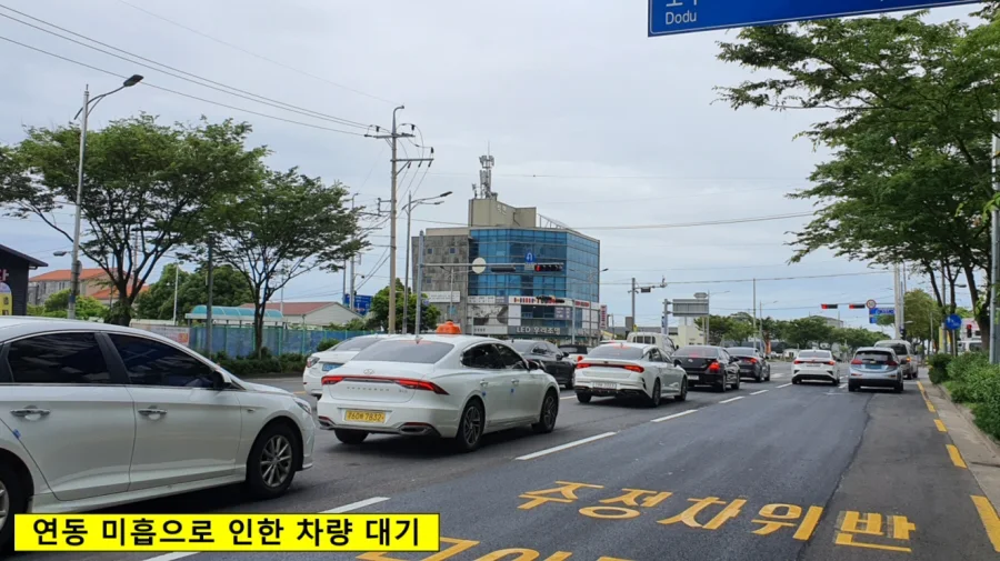 ▲ 2021년 상반기 전국 생활권 주요교차로 교통환경 개선결과 개선 전