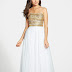Review Sherri Hill Embellished Strapless Chiffon Gown (Online Exclusive)