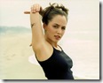 B&W wallpaper pic of TV/Film actress eliza dushku
