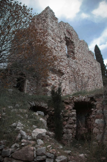 Άποψη αμυντικού πύργου. Υφιστάμενη κατάσταση