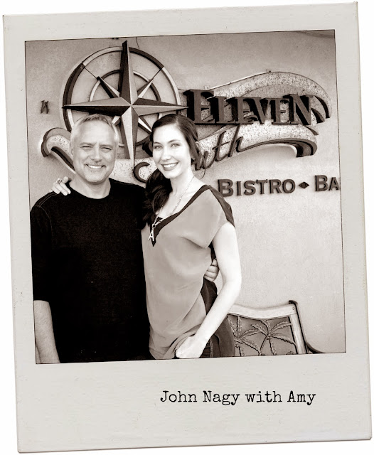 Amy West with John Nagy of Eleven South Bistro & Bar